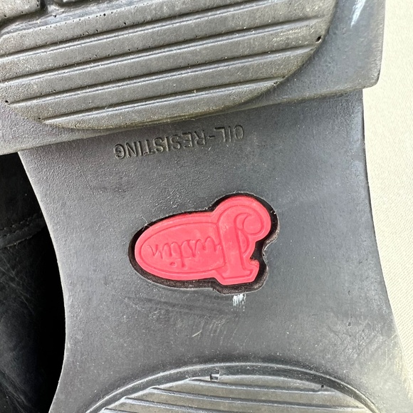 JUSTIN STEEL TOE LEATHER WORK BOOTS. THSES  ARE AMERICAN MADE - Picture 9 of 11